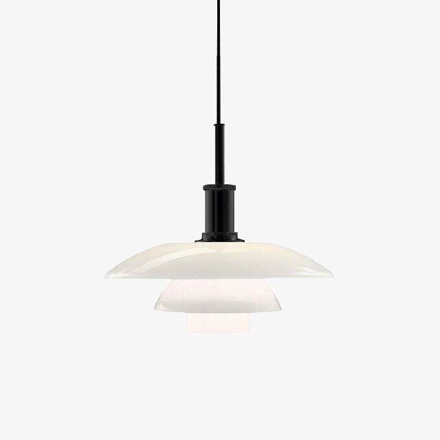 Suspension design LED avec abat-jour en aluminium blanc Loft - vue 2 sur 5