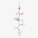 Suspension design LED avec abat-jour en verre style branche Creative