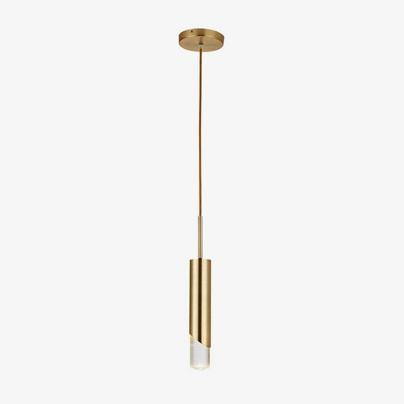 Suspension design LED avec cylindre en métal style Luxury - vue 2 sur 10