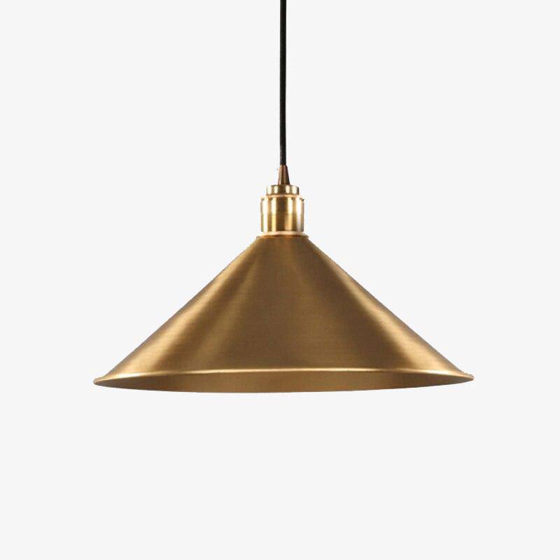 Suspension design LED conique dorée Loft