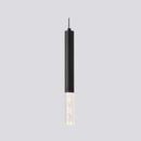 Suspension design LED cylindrique en métal et en verre Luisa