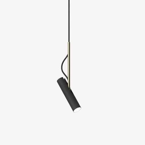 Suspension design LED cylindrique en métal style Hang