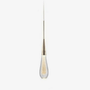 Suspension design LED dorée en verre cristal Luxury