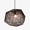 Suspension design LED géométrique en verre Diamant