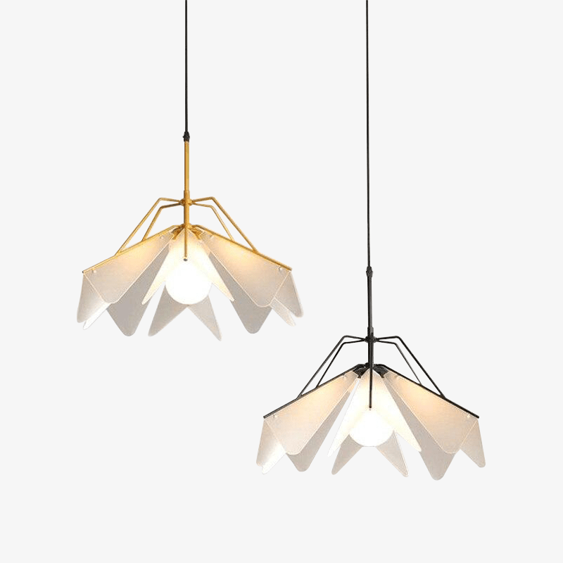 Suspension design LED style branche en métal - vue 2 sur 7
