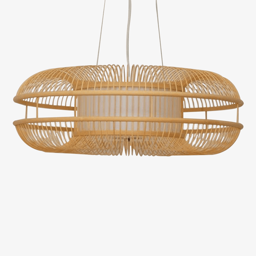 Suspension design ovale en bambou Chandy