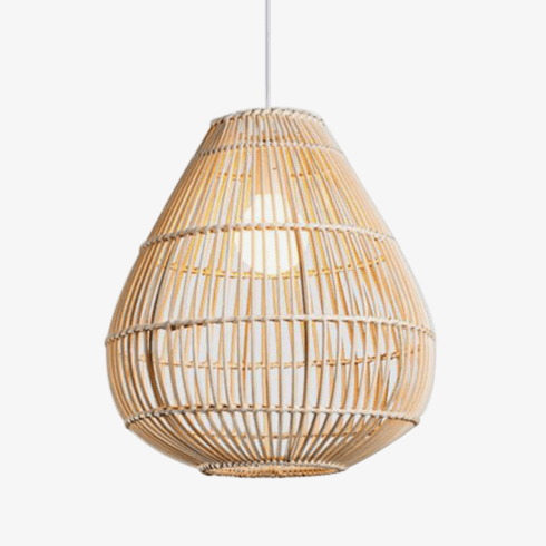 Suspension en bambou design arrondie Rattan