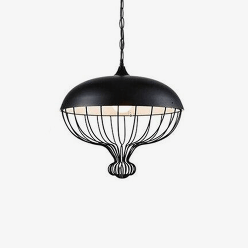 Suspension LED en métal design arrondi Lofty - vue 2 sur 10