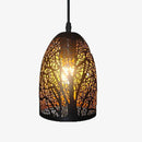 Suspension LED noir Etching