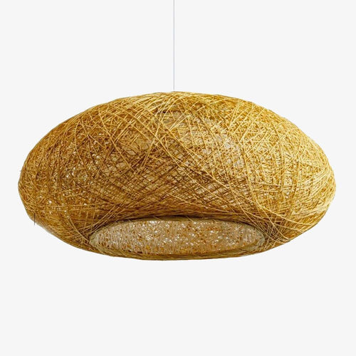 Suspension moderne arrondie en bambou Vintage
