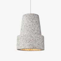 Suspension moderne avec abat-jour style pierre Kery