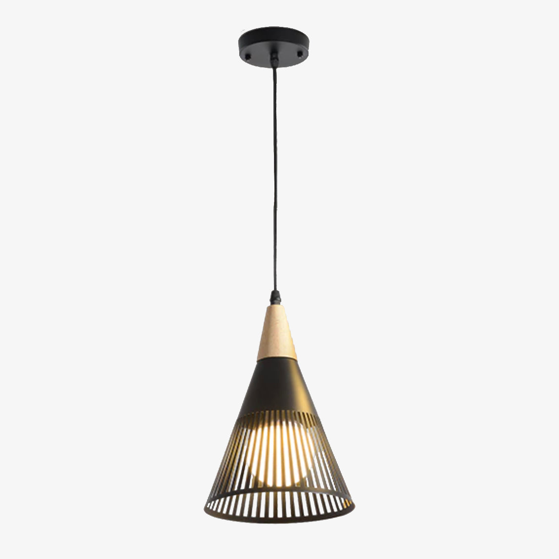 Suspension moderne LED avec lampes coniques Abril - vue 2 sur 5