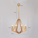 Suspension moderne LED en forme de diamant en métal Strassy