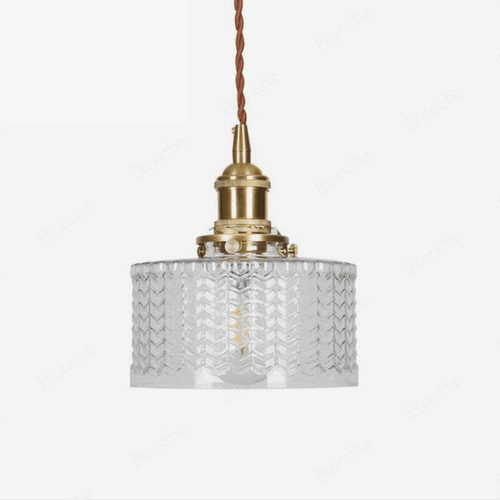Suspension moderne LED métal et abat-jour en verre - vue 2 sur 6