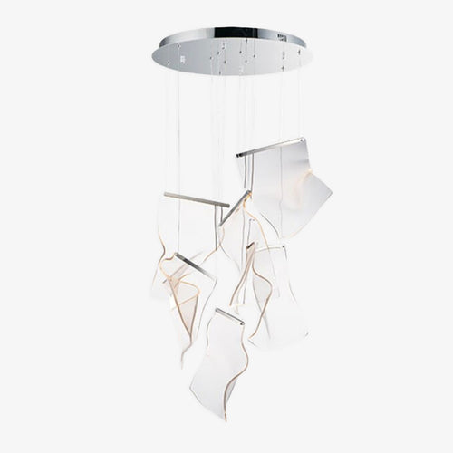 Suspension moderne luxury en verre Lamina