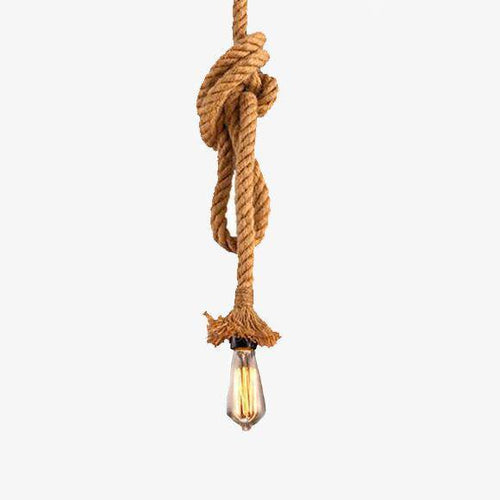 Suspension rustique en cordage Vintage