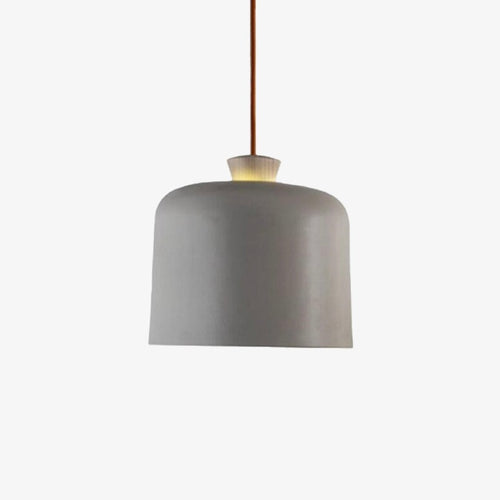 Suspension scandinave avec abat-jour en métal et bois Maloe