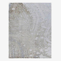 Tapis contemporain rectangle gris Bubble