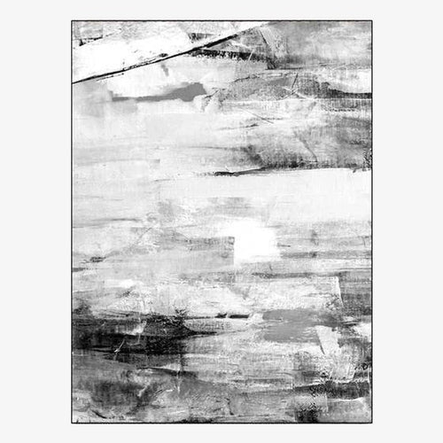 Tapis rectangle moderne noir et blanc Ink - vue 2 sur 3