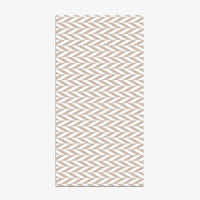Tapis rectangle scandinave aux formes géométriques roses et blanches