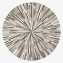Tapis rond tons de gris moderne Tapete