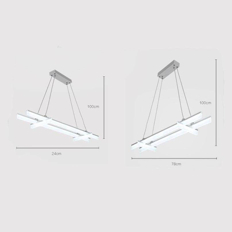 Suspension LED design à barres Hanging - vue 3 sur 3