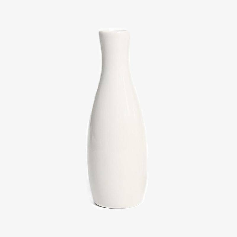 Vase arrondi moderne blanc style Flower - vue 5 sur 5