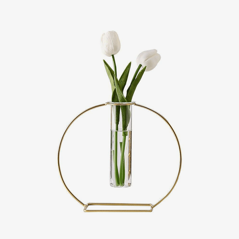 Vase design aux formes arrondies en métal Life - vue 2 sur 8
